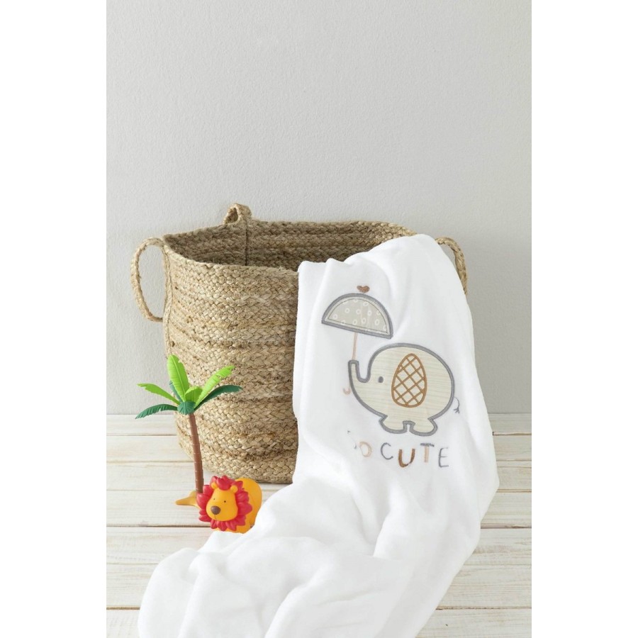 Βρεφική Κουβέρτα Κούνιας Cutie Λευκή Nima 110x140 Βρεφική Κουβέρτα Κούνιας Cutie Λευκή Nima 110x140