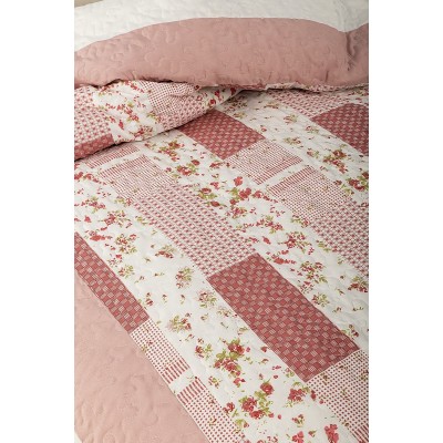Κουβερλί Υπέρδιπλο Pink Paradise Nima 220X240