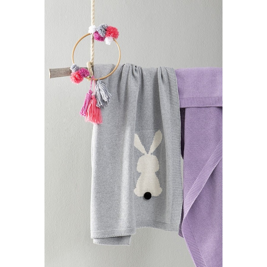 Κουβέρτα Λίκνου Honey Bunny Γκρι Nima 75x110