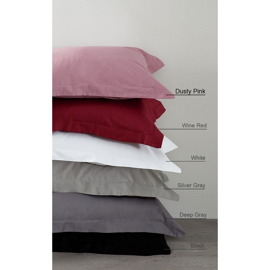 Μαξιλαροθήκες Oxford Βαμαβακοσατέν Dusty Ροζ Nima 50x70 Μαξιλαροθήκες Oxford Βαμαβακοσατέν Dusty Ροζ Nima 50x70