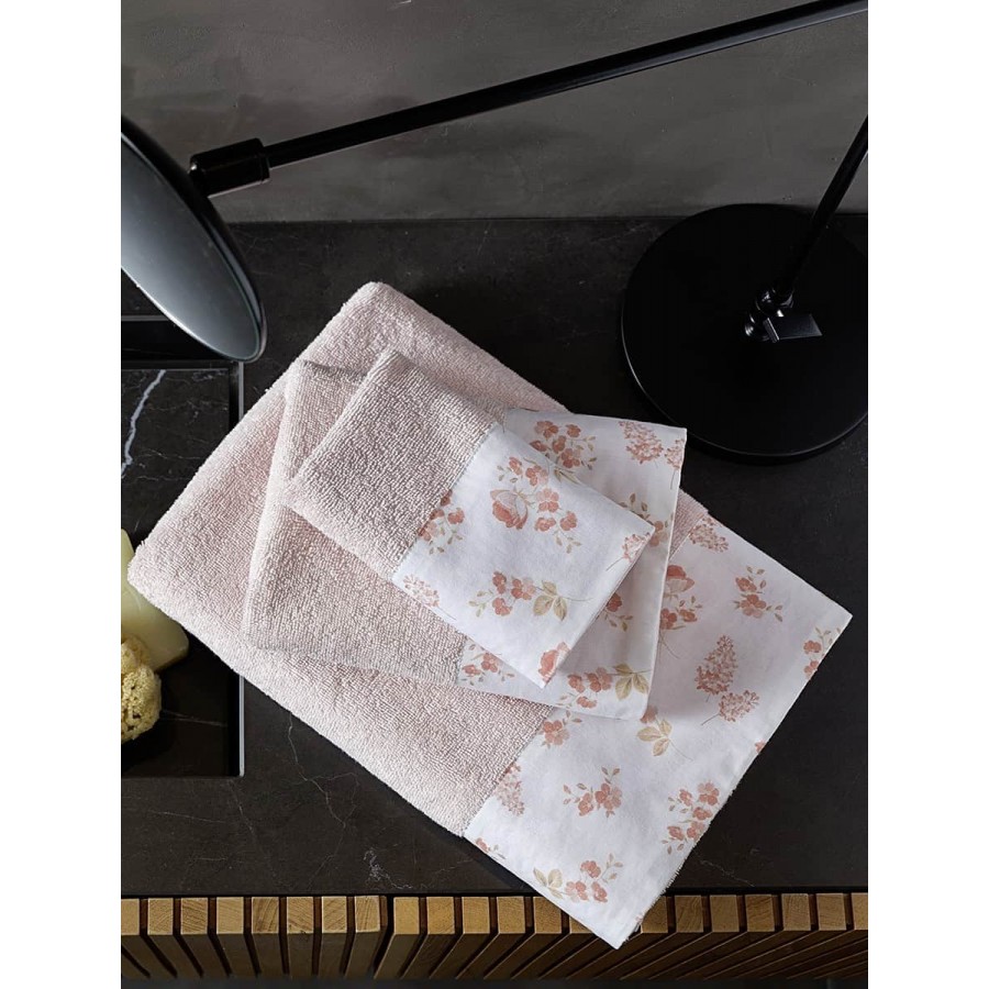 Πετσέτα Προσώπου Alyssa Coral Nima 50x90 Πετσέτα Προσώπου Alyssa Coral Nima 50x90