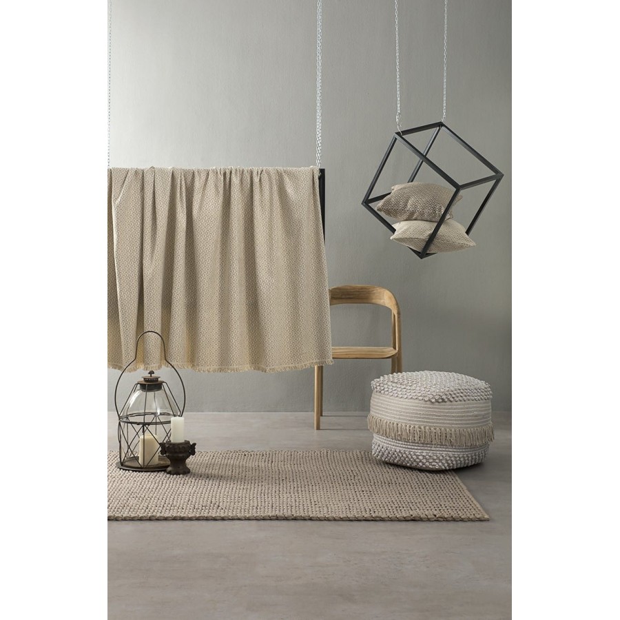 Ριχτάρι Τετραθέσιου Tiffany Ιβουάρ Nima 180x350