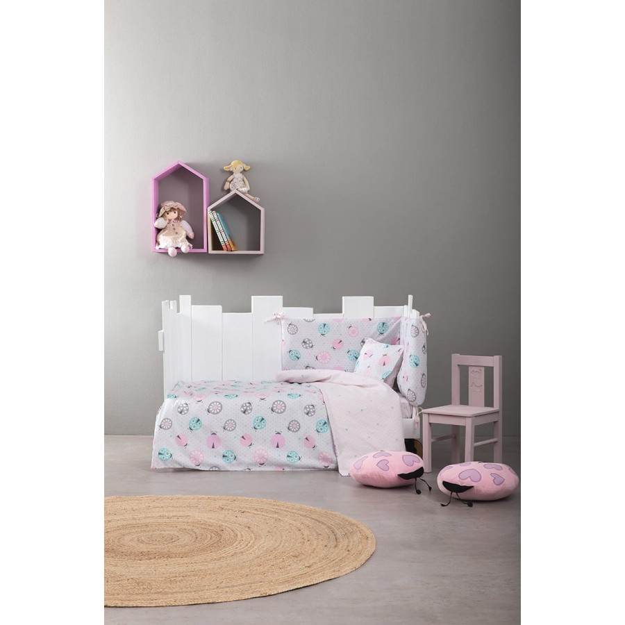 Σετ Παπλωματοθήκη Κούνιας Lovebug Nima 110x145