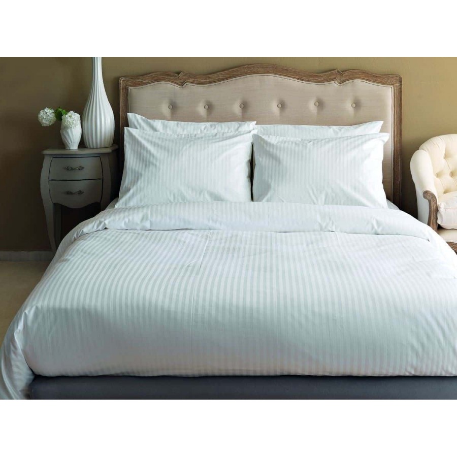 Μονό Σεντόνι white stripes 170X270 Palamaiki Μονό Σεντόνι white stripes 170X270 Palamaiki