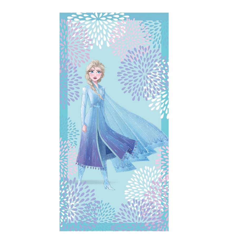 Πετσέτα Θαλάσσης Elsa Blue Disney Palamaiki 75X150