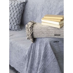 Ριχτάρι Διθέσιου braid Μπέζ 180X250 Palamaiki