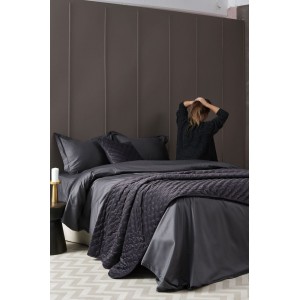 Σεντόνι Luxe Sateen Coal Palamaiki 245X270