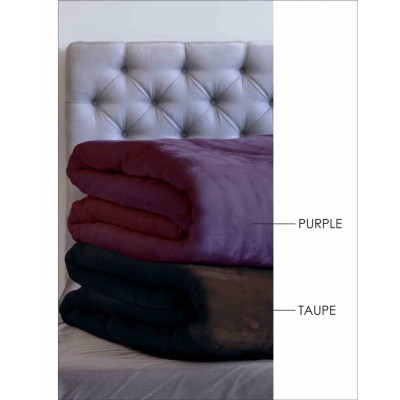 Κουβέρτα Velour 220X240 Χρώμα Tyrol Purple