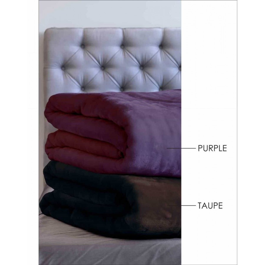 Κουβέρτα Velour 220X240 Χρώμα Tyrol Purple