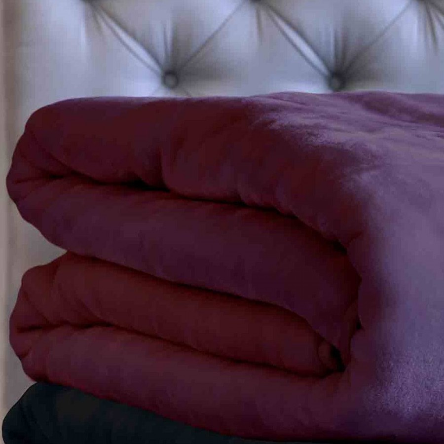 Κουβέρτα Velour 220X240 Χρώμα Tyrol Purple
