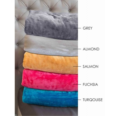 Κουβέρτα Velour 220X240 Χρώμα Tyrol Silver
