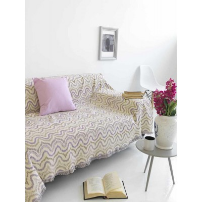 Ριχτάρι Πολυθρόνα 180X150 Waves Lilac