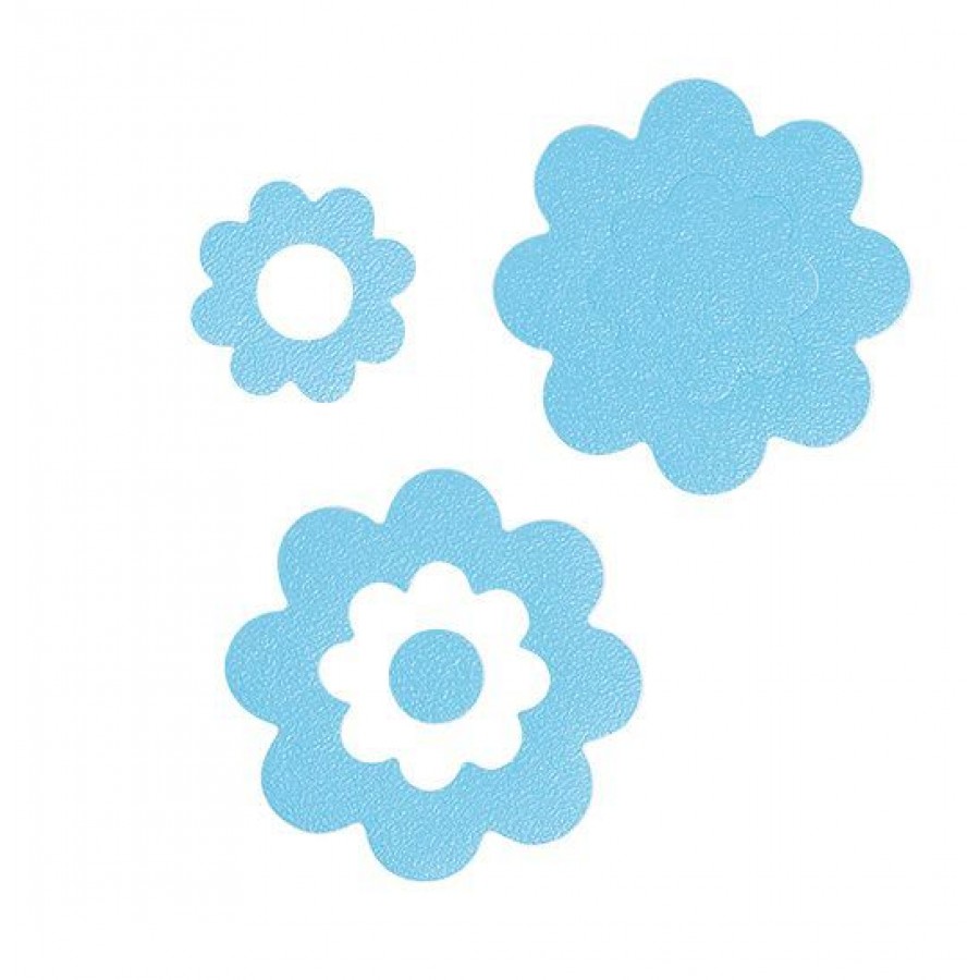 Αυτοκόλλητα Μπάνιου Sealskin Bathflower 7Pcs Blue