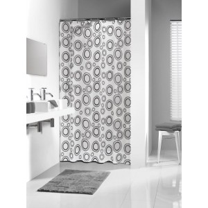 Κουρτίνα Μπάνιου Πλαστική 180X200 Circolo Grey Sealskin