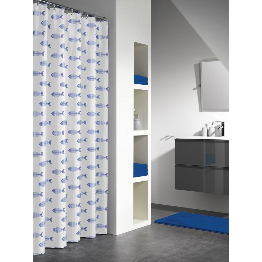 Κουρτίνα Μπάνιου Πλαστική 180X200 Nemo Blue Sealskin Κουρτίνα Μπάνιου Πλαστική 180X200 Nemo Blue Sealskin