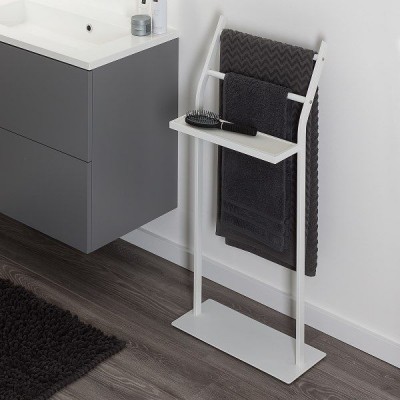 Σταντ Μπάνιου Ραφιέρα Με Πετσετοκρεμάστρες Sealskin Modern White Σταντ Μπάνιου Ραφιέρα Με Πετσετοκρεμάστρες Sealskin Modern White