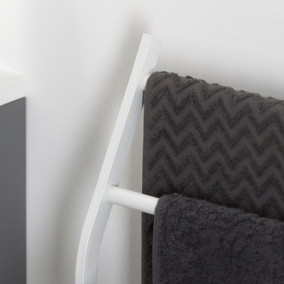 Σταντ Μπάνιου Ραφιέρα Με Πετσετοκρεμάστρες Sealskin Modern White Σταντ Μπάνιου Ραφιέρα Με Πετσετοκρεμάστρες Sealskin Modern White