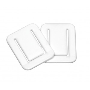 Συνδετήρες Κουρτίνας Μπάνιου Σετ 2Τμχ Sealskin Clamp White