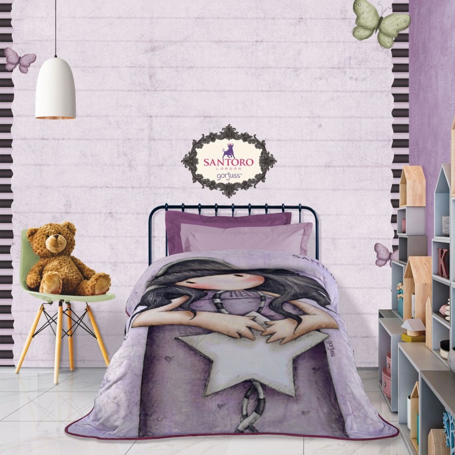 Κουβέρτα Fleece Μονή Santoro Gorjuss All These Words 5029 Das Home 160x220