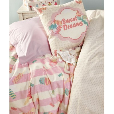 Candybar Παπλωματοθήκη Μονή Σετ 3 Τεμ 160X240