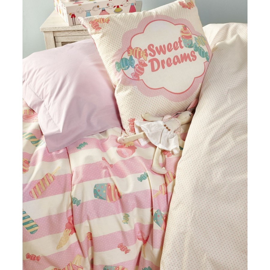 Candybar Παπλωματοθήκη Μονή Σετ 3 Τεμ 160X240