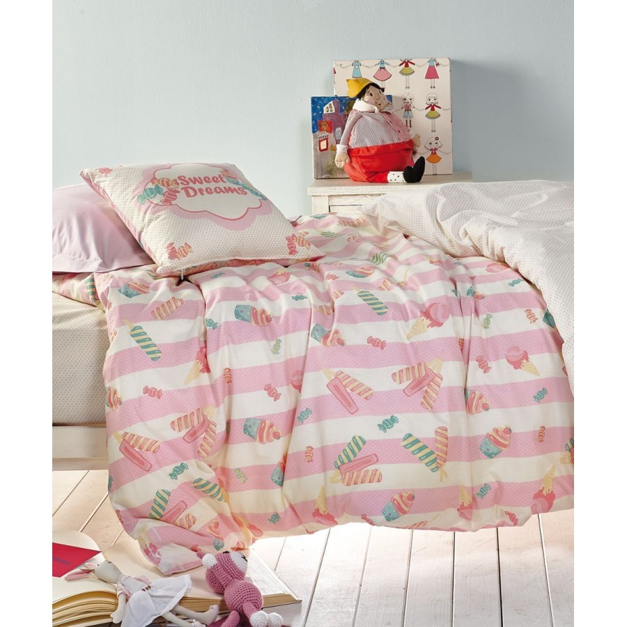 Candybar Σεντόνι Μονό Σετ 4 Τεμ 170X255