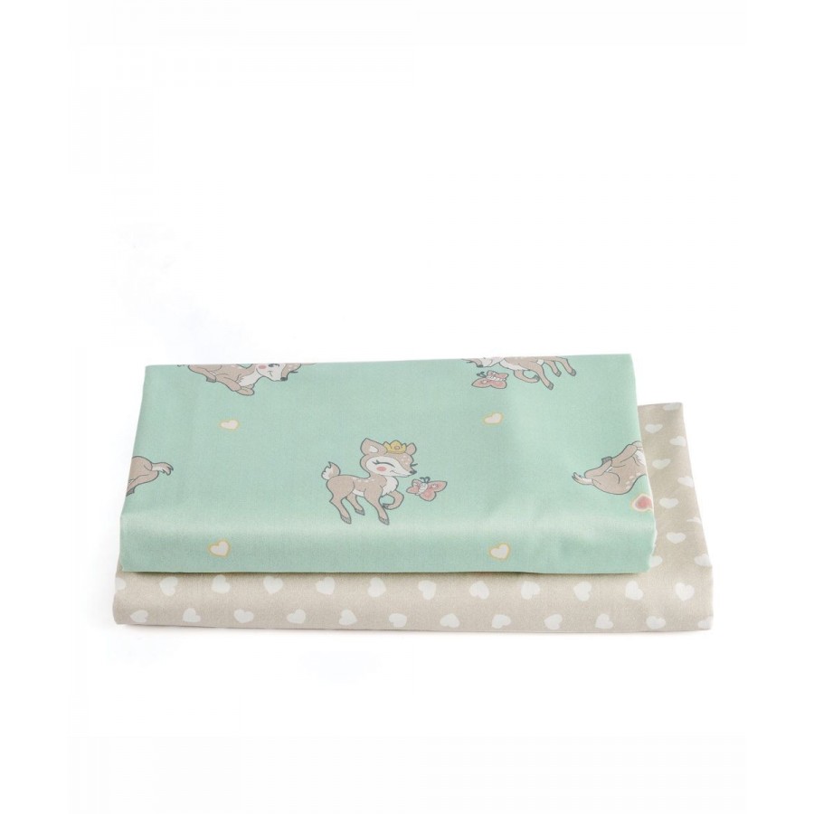 Deery Σεντόνι Λίκνου Σετ 2 Τεμ Kentia 70X120 Deery Σεντόνι Λίκνου Σετ 2 Τεμ Kentia 70X120