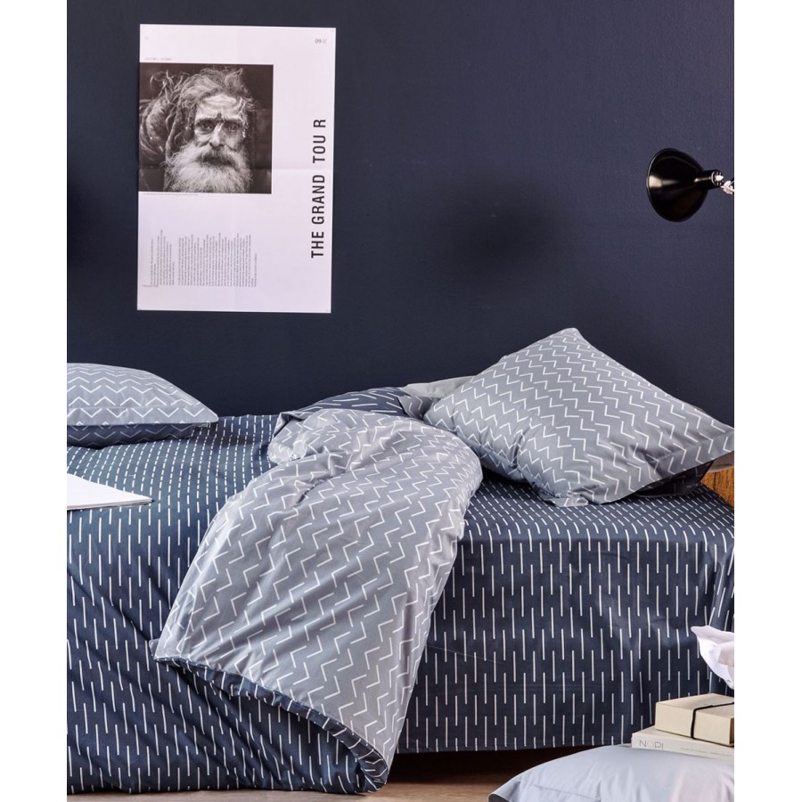 Gio 0119 Παπλωματοθήκη Υπέρδιπλη Σετ 3 Τεμ Kentia 220X240