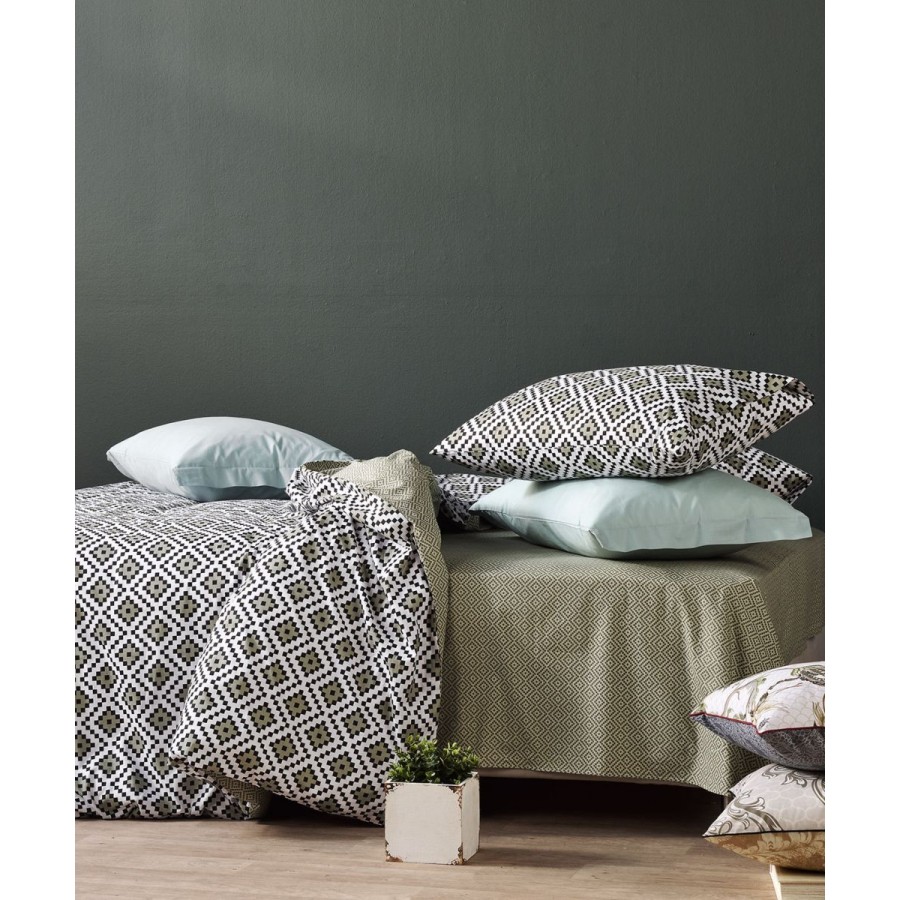 Indy 21 Παπλωματοθήκη Ημίδιπλη Σετ 2 Τεμ Kentia 180X240