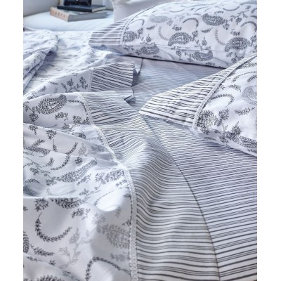 Leona 30 Σεντόνι King Size Σετ 4 Τεμ Με Λάστιχο 240X270
