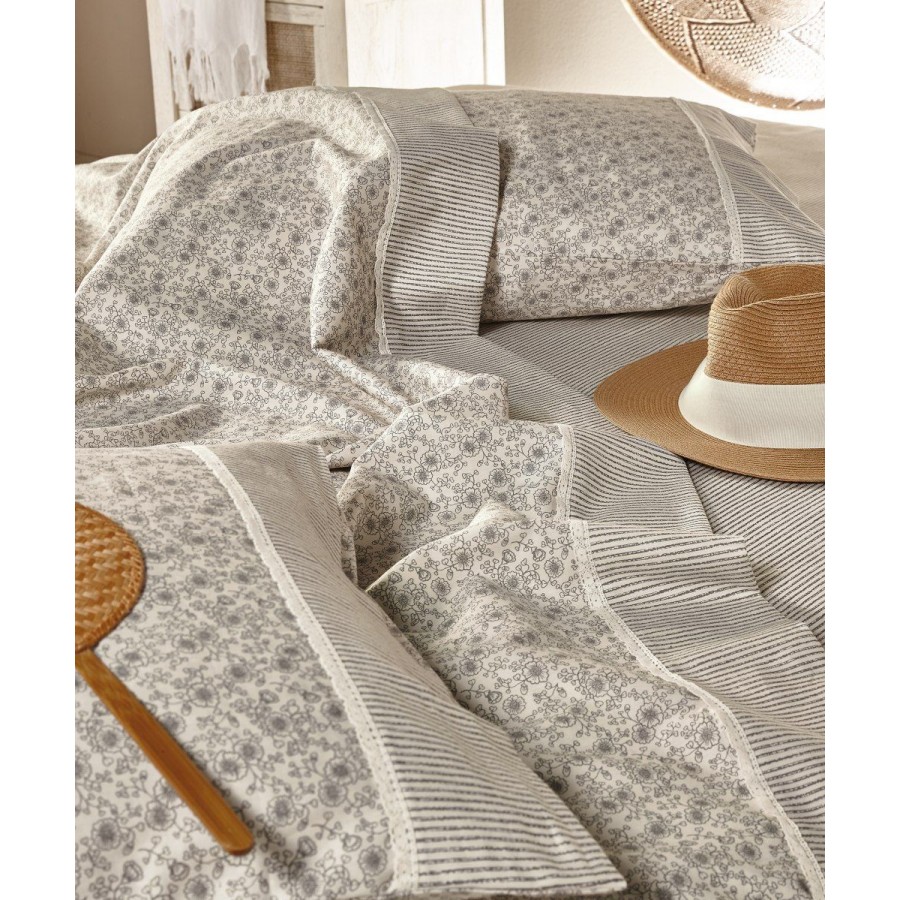 Miranda 12 Σεντόνι King Size Σετ 4 Τεμ Με Λάστιχο 240X270