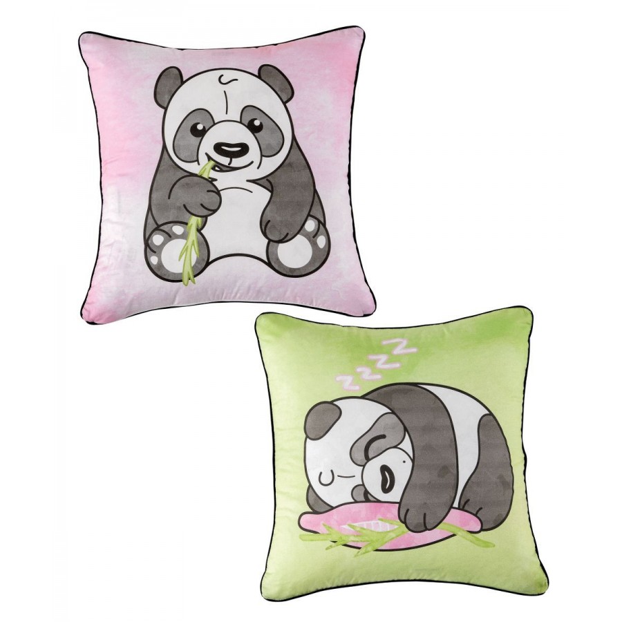 Panda Διακοσμητική Μαξιλαροθήκη Kentia 45X45 Panda Διακοσμητική Μαξιλαροθήκη Kentia 45X45