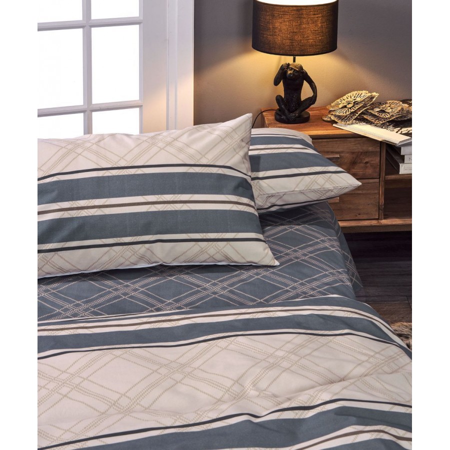 Σετ Σεντόνια Φανελένια King Size 4 Τεμ Kentia 250X260