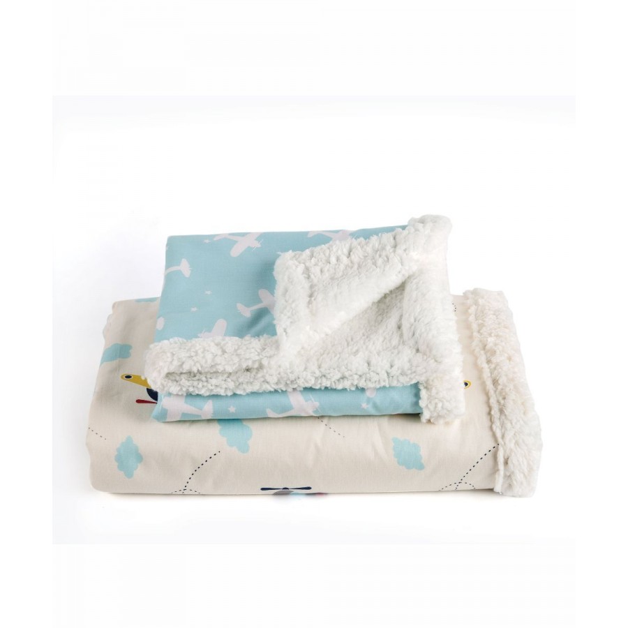 Wings Κουβέρτα Αγκαλιάς Με Γούνα Kentia 70X100