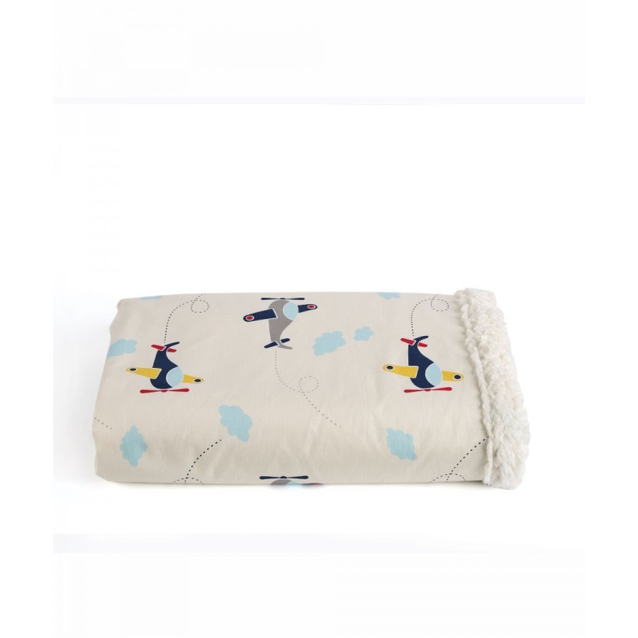 Wings Κουβέρτα Κούνιας Με Γούνα Kentia 100X140