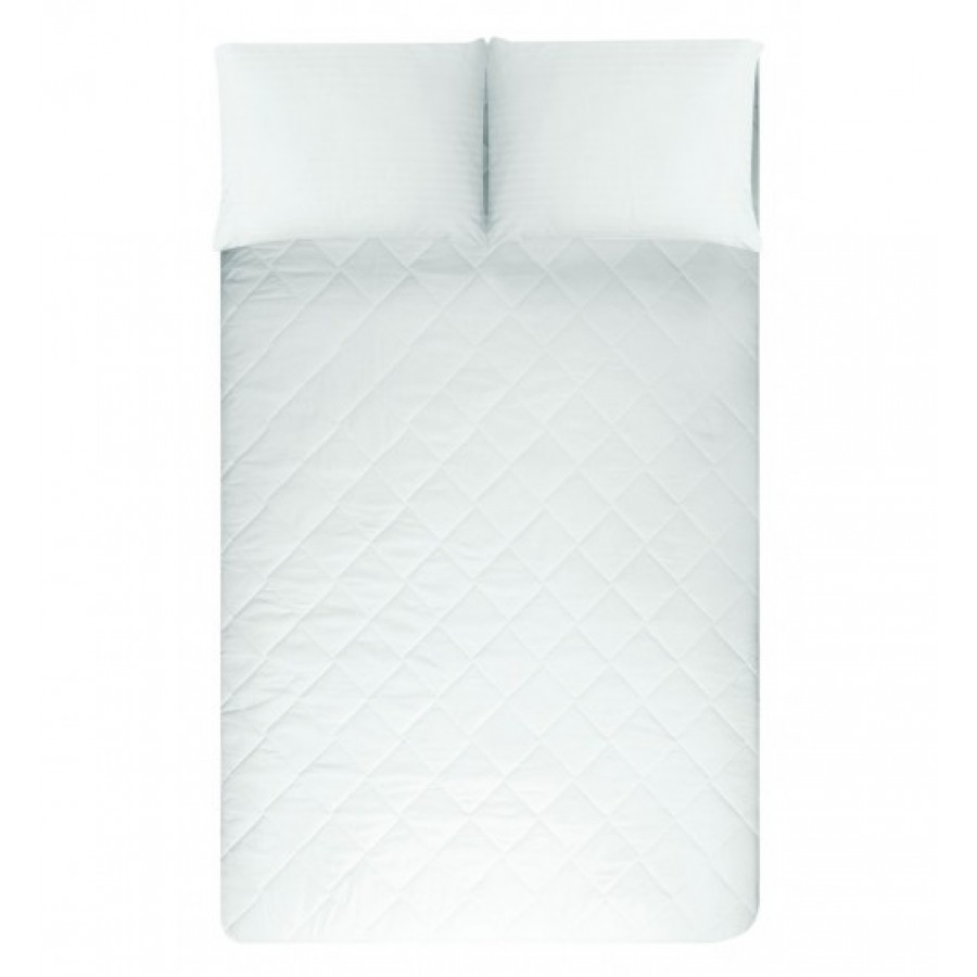 Επίστρωμα Καπιτονέ Υπέρδιπλο με Λάστιχο Makis Tselios 160x200+20 Λευκό