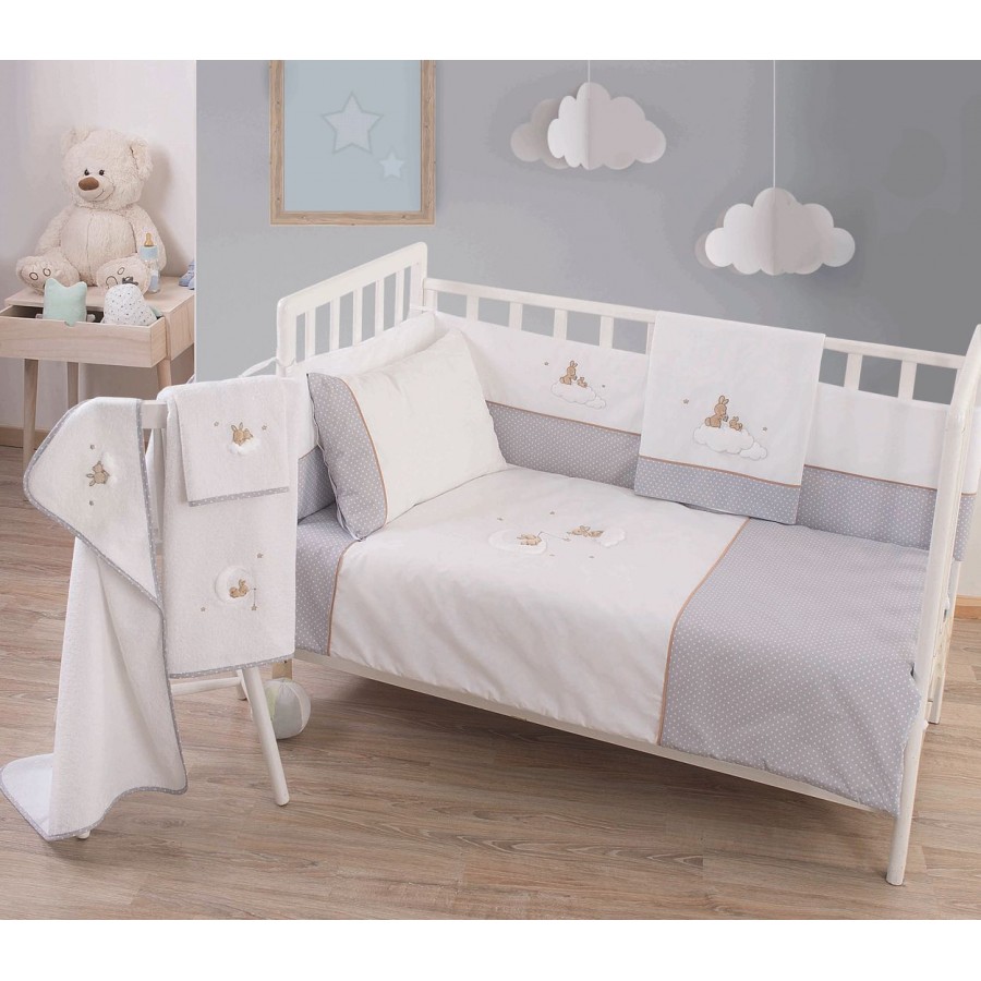 Πάπλωμα Βρεφικό Κούνιας Rabbit Grey Makis Tselios 110x140 Γκρί Πάπλωμα Βρεφικό Κούνιας Rabbit Grey Makis Tselios 110x140 Γκρί