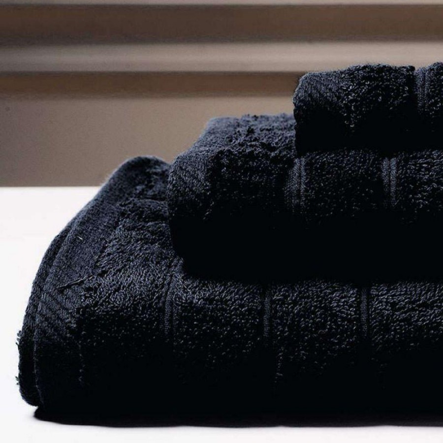 Πετσέτα Προσώπου Colours Black Melinen 50Χ90
