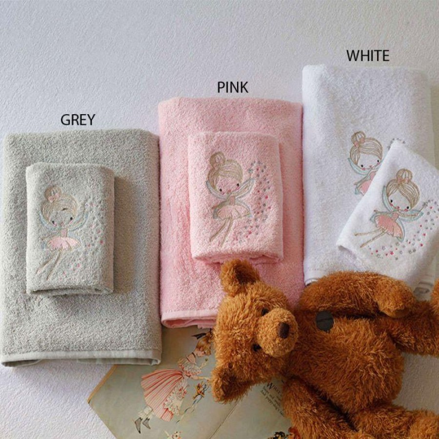 Σετ Παιδικές Πετσέτες Fairy White Melinen 40X60 - 70X140