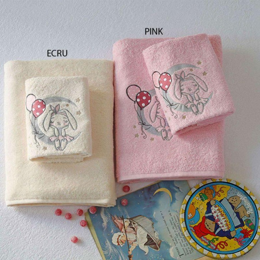 Σετ Παιδικές Πετσέτες Moon Pink Melinen 40X60 - 70X140