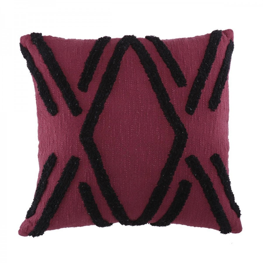 Διακοσμητική Μαξιλάρα Δαπέδου Pulse  D.60Cm Bordo Nef-Nef  50X50