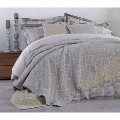Κουβέρτα Υπέρδιπλη Felix Beige Nef-Nef 230X250 Κουβέρτα Υπέρδιπλη Felix Beige Nef-Nef 230X250