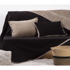 Ριχτάρι Τριθέσιο New Tanger Black/Mocca 180X300 Nef-Nef