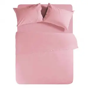 Σεντόνι υπέρδιπλο με λάστιχο basic 1011 pink Nef Nef 160x200+30