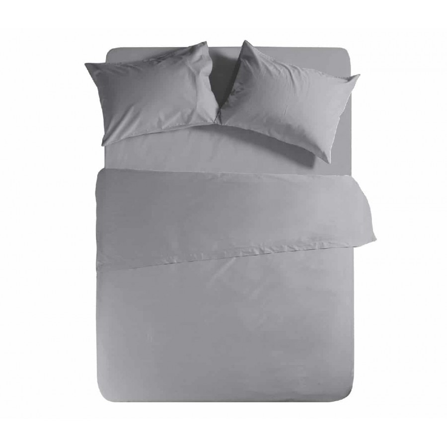 Σεντόνι υπέρδιπλο με λάστιχο basic 726 light grey Nef Nef 160x200+30