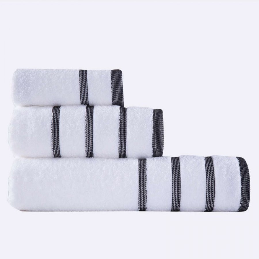 Σετ πετσέτες Μπάνιου Βαμβακερές Nef-Nef Madison White-Black