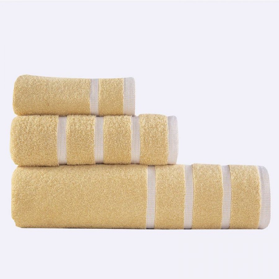 Σετ πετσέτες Μπάνιου Βαμβακερές Nef-Nef Madison Yellow-White