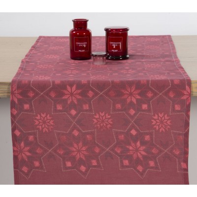 Τραβέρσα Christmas spirit grey Nef-Nef 45X140 Τραβέρσα Christmas spirit grey Nef-Nef 45X140