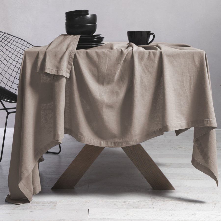 Τραπεζομάντηλο Βαμβάκι - Linen 150X250 Beige