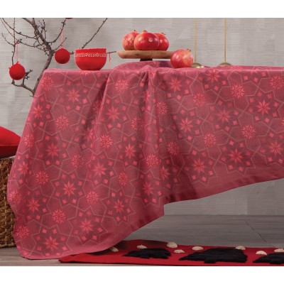 Τραπεζομάντηλο Christmas spirit silver Nef-Nef 140X140 Τραπεζομάντηλο Christmas spirit silver Nef-Nef 140X140